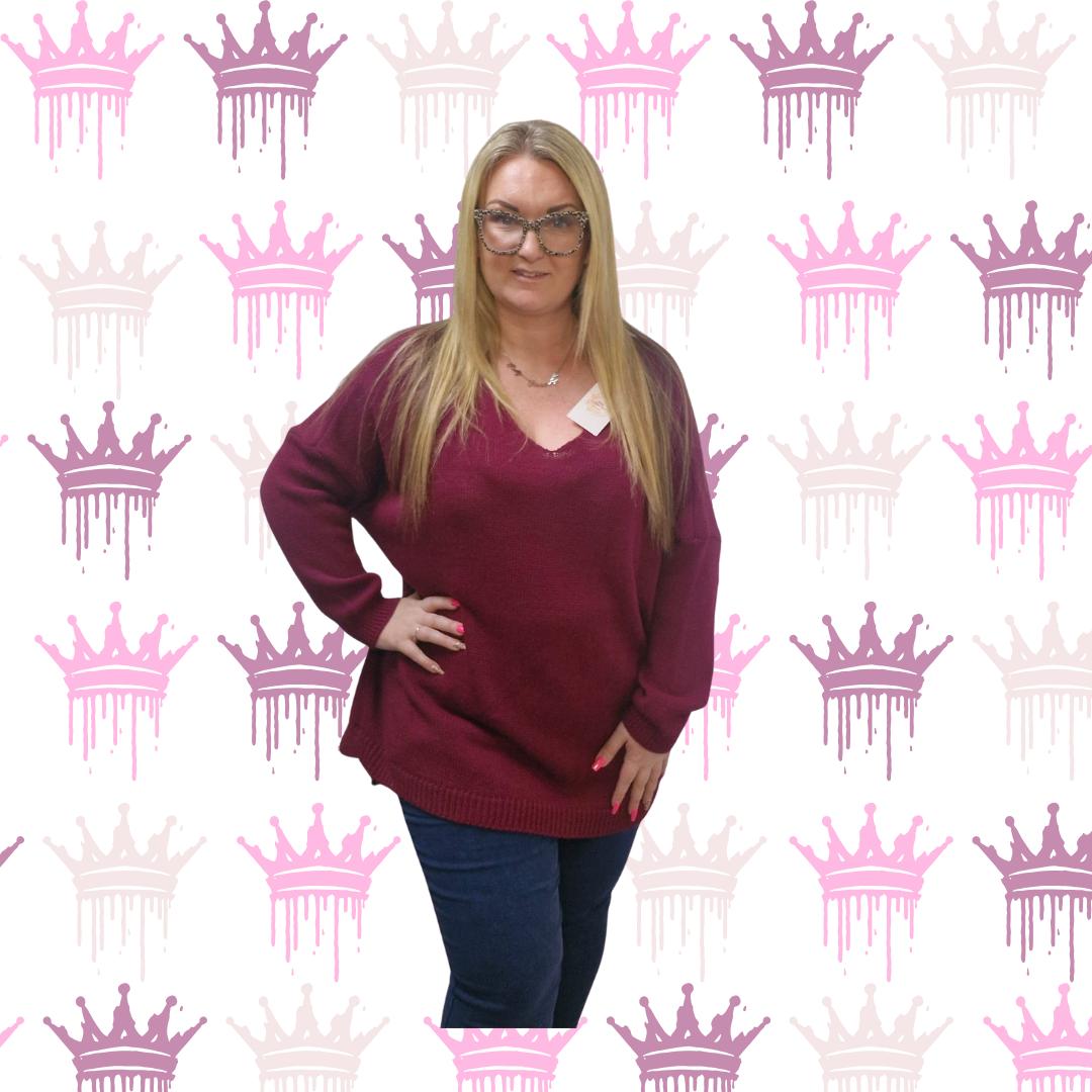 QTL - Oversized Knitted Jumper (One Size UK 12-24)