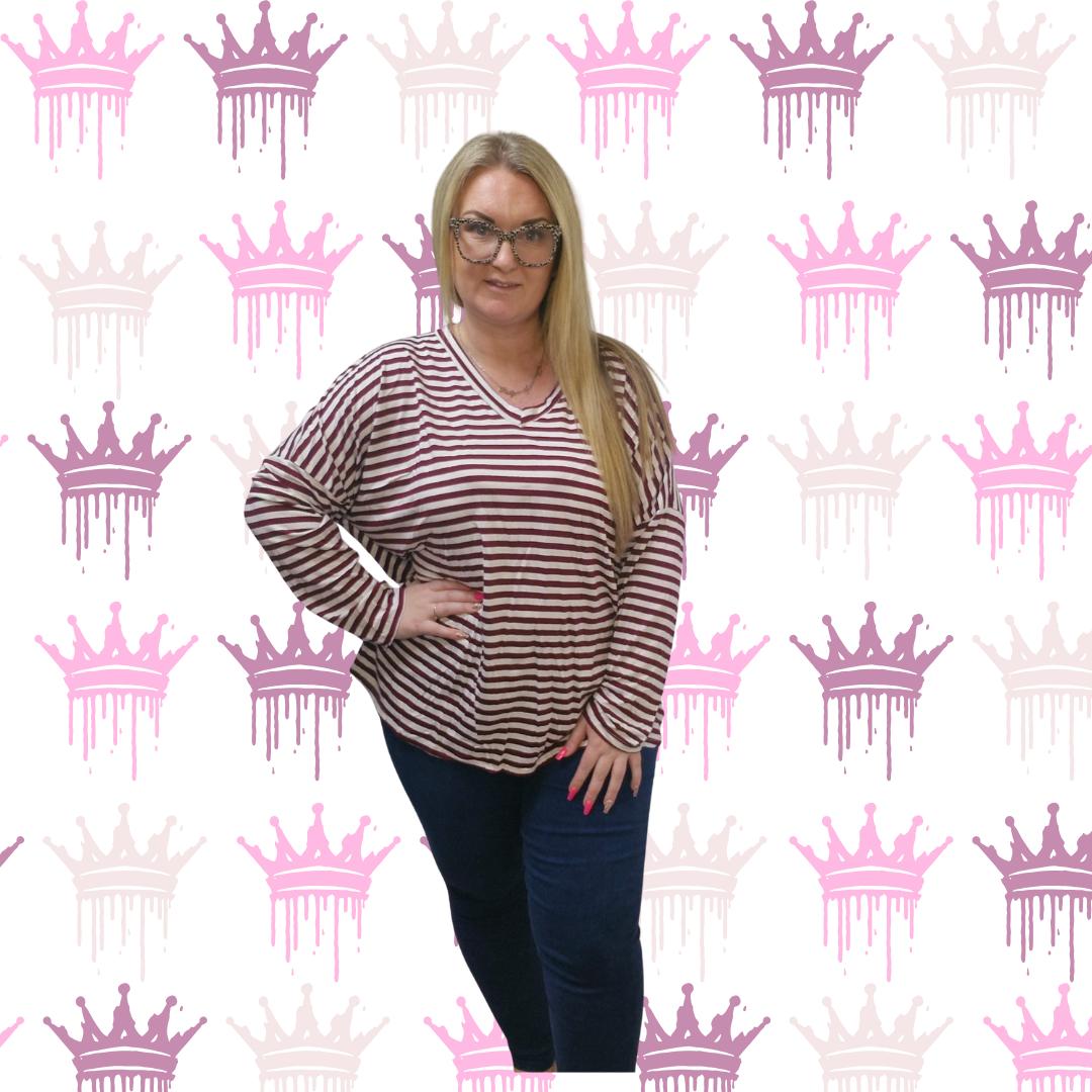 QTL - Basic Stripe Layering Top (One Size UK 12-24)