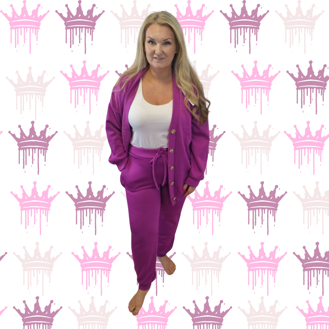 QTL - 2 pc Button Loungewear Set (Sized) 12-26)