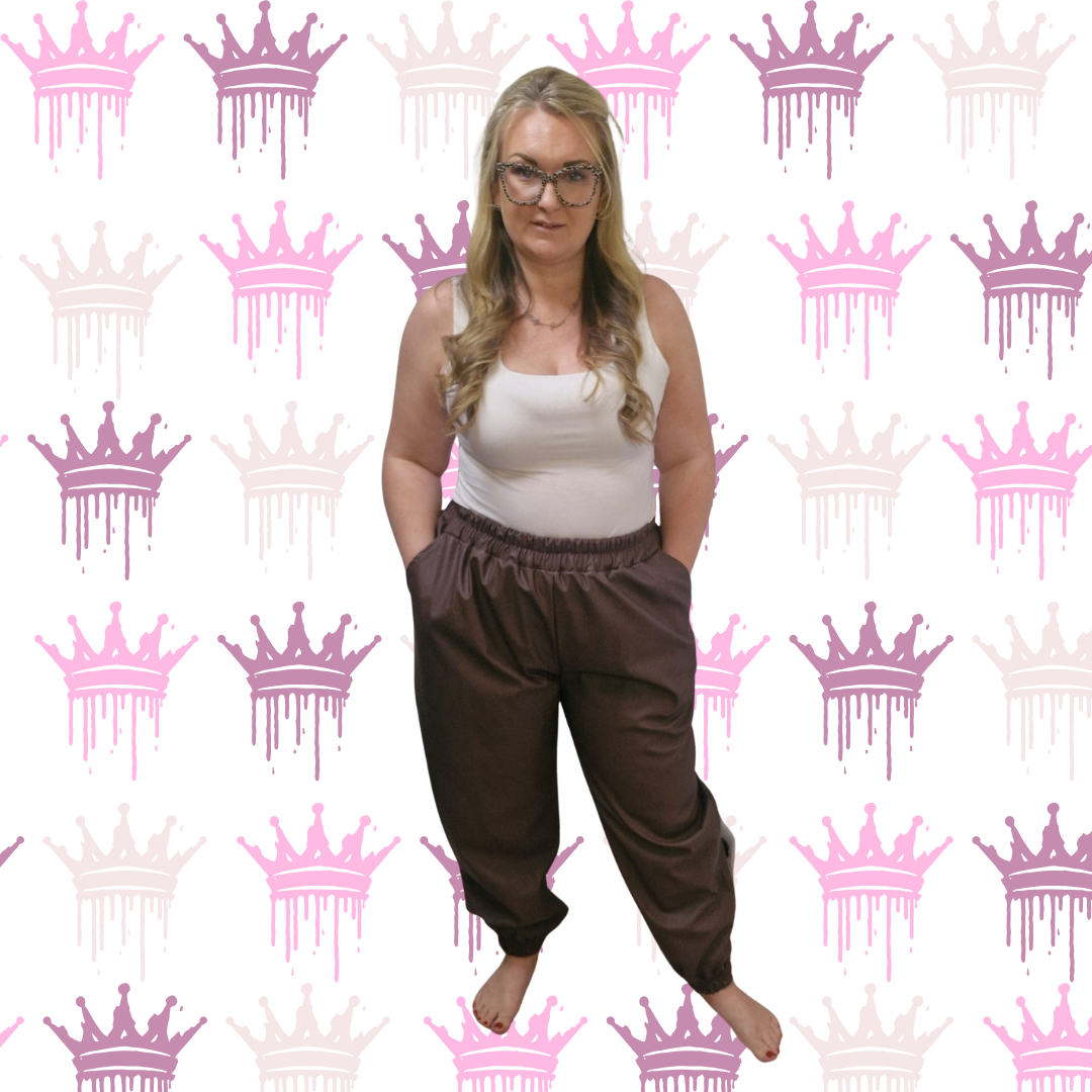 QTL - PU Elasticated Joggers (One Size 14-24)
