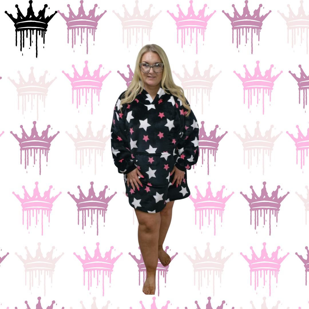 QTL - Oversized Snuggle Hoodie - Short (One Size UK 12-22)