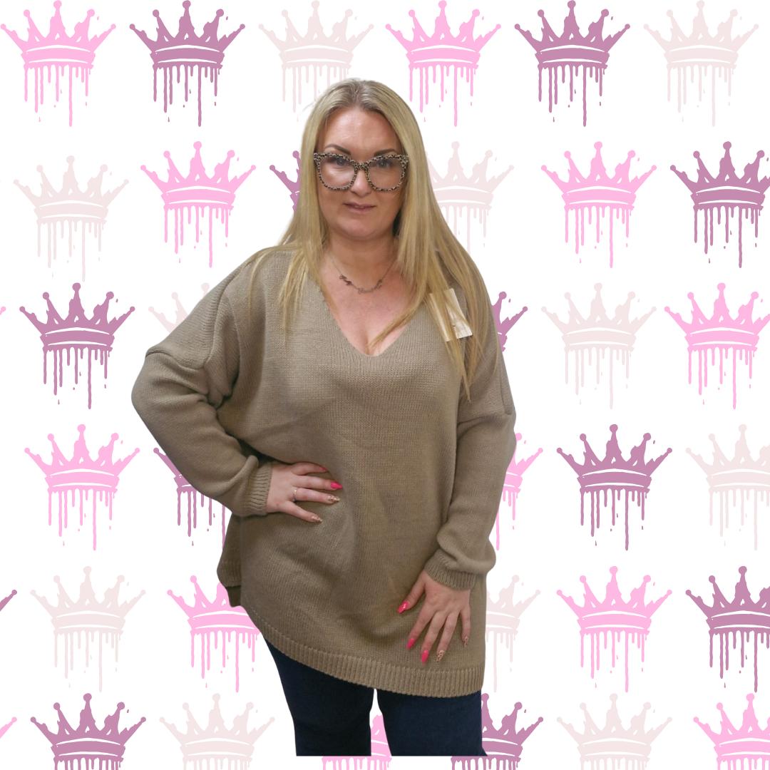 QTL - Oversized Knitted Jumper (One Size UK 12-24)