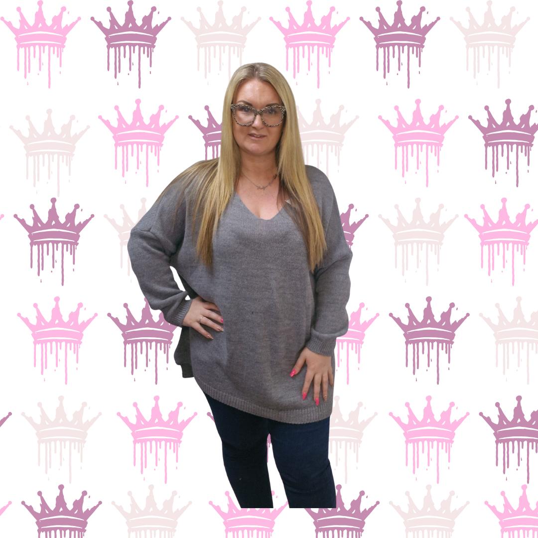 QTL - Oversized Knitted Jumper (One Size UK 12-24)