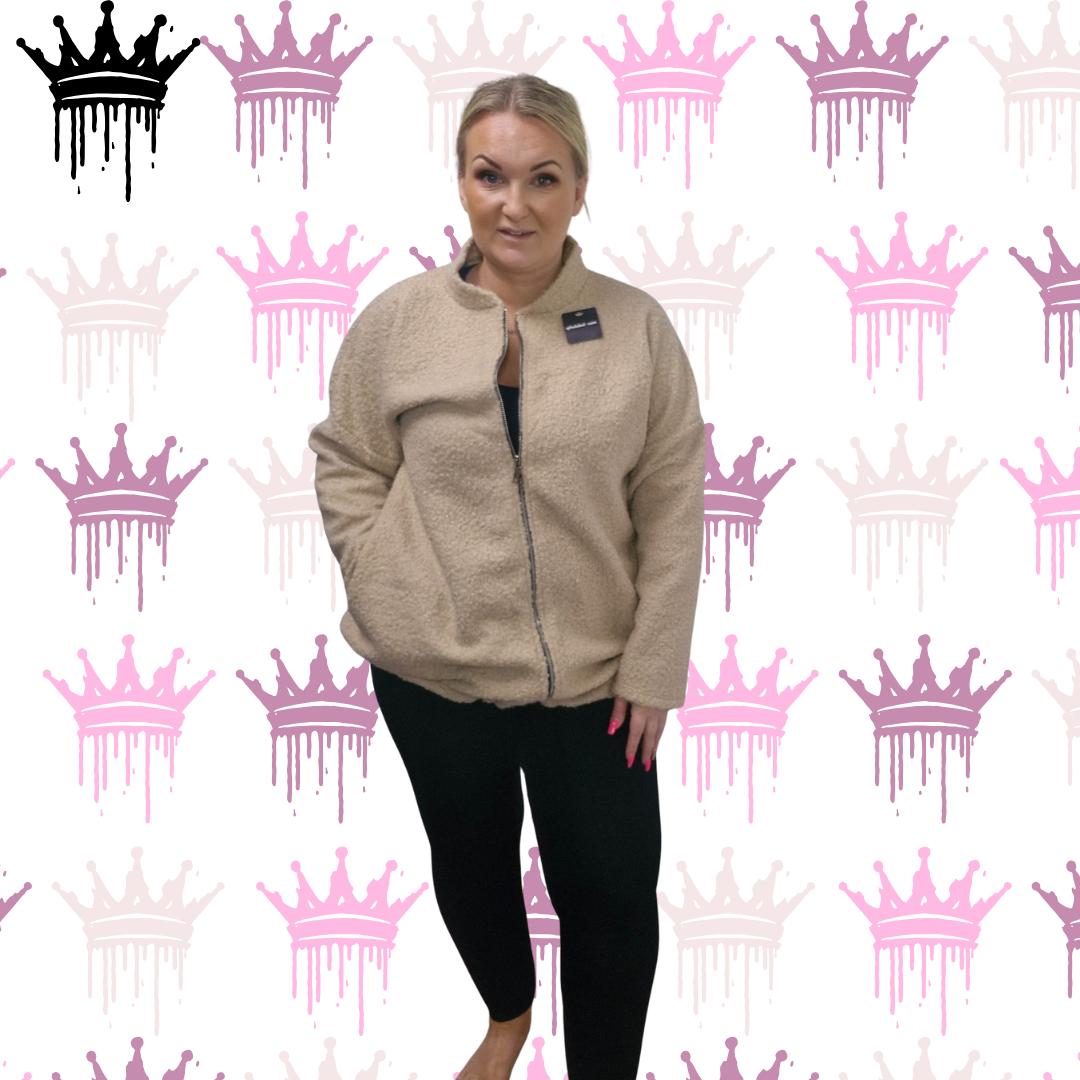 QTL - Teddy Bomber Jacket (Sized 14-18 & 20-24)