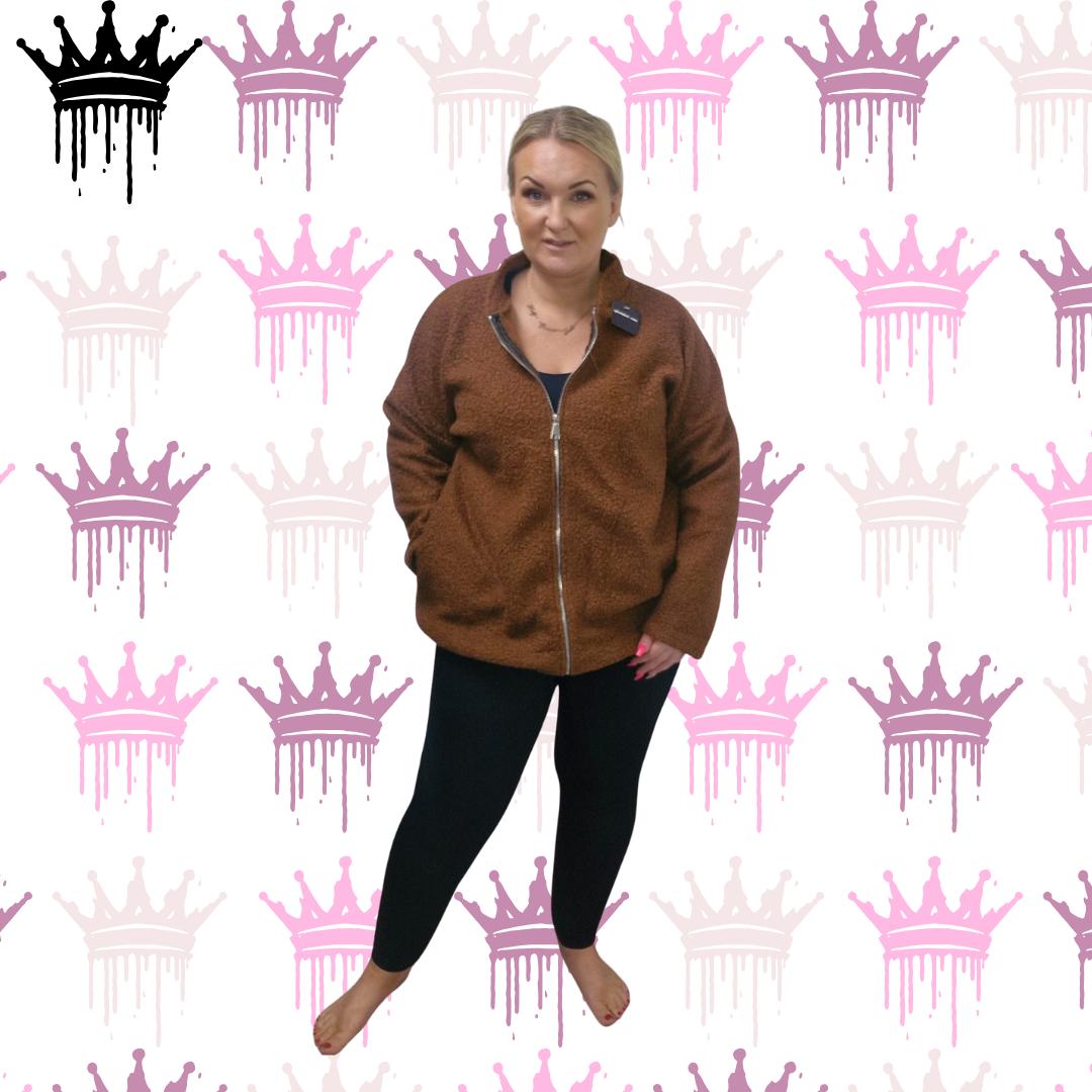 QTL - Teddy Bomber Jacket (Sized 14-18 & 20-24)