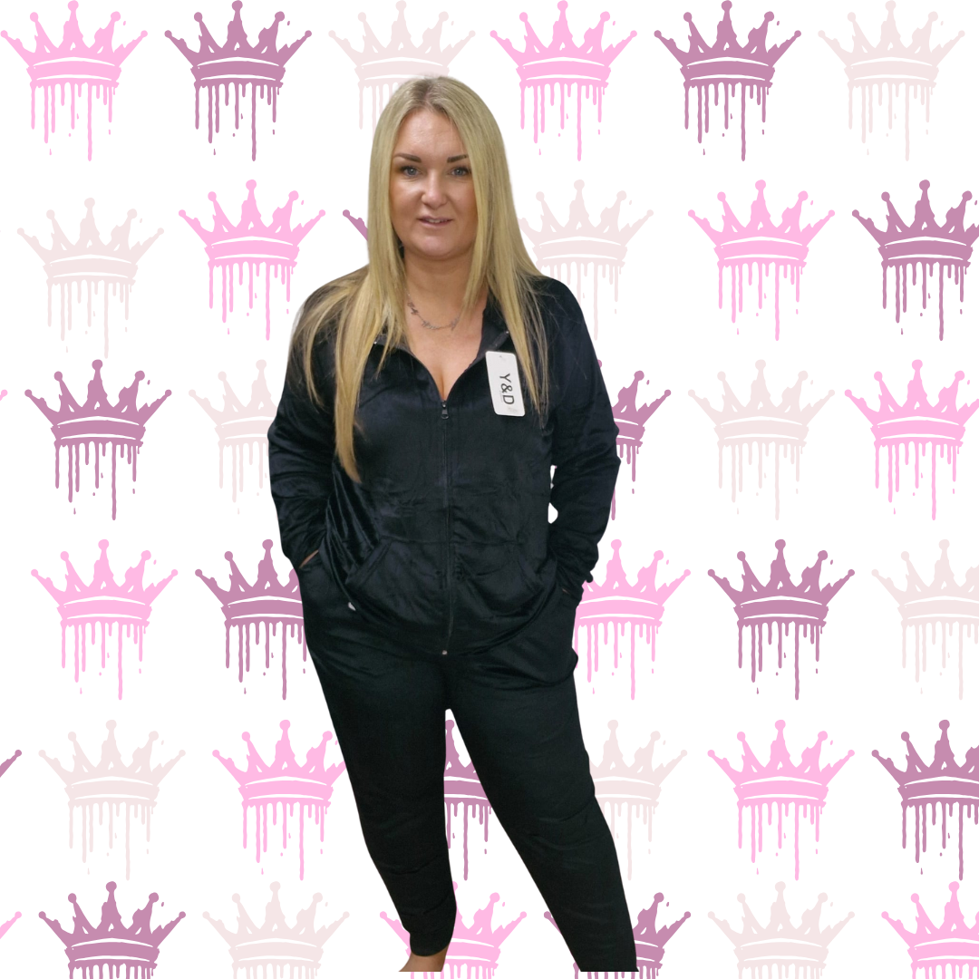 QTL - Velour Style Tracksuit Sized 12-26 (Lots of stretch)