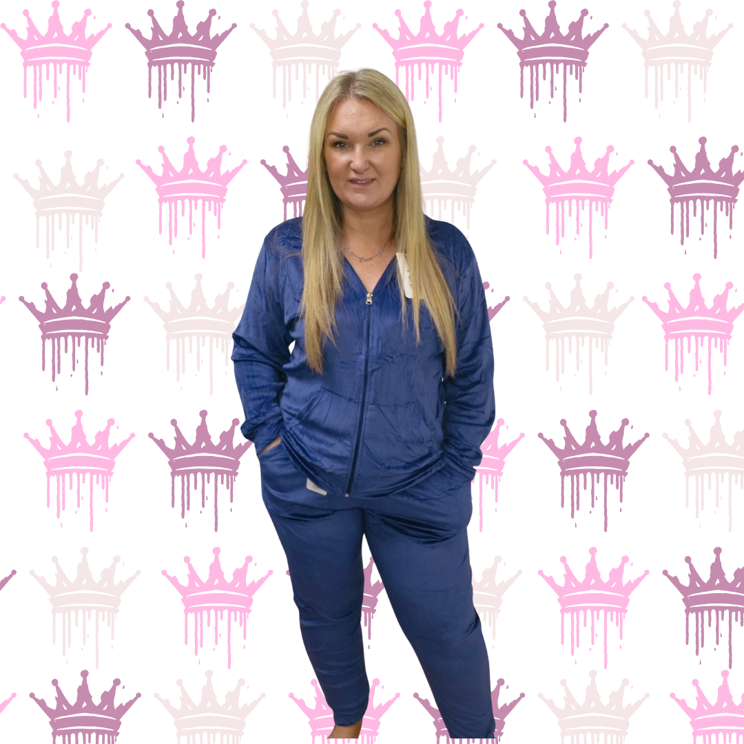 QTL - Velour Style Tracksuit Sized 12-26 (Lots of stretch)