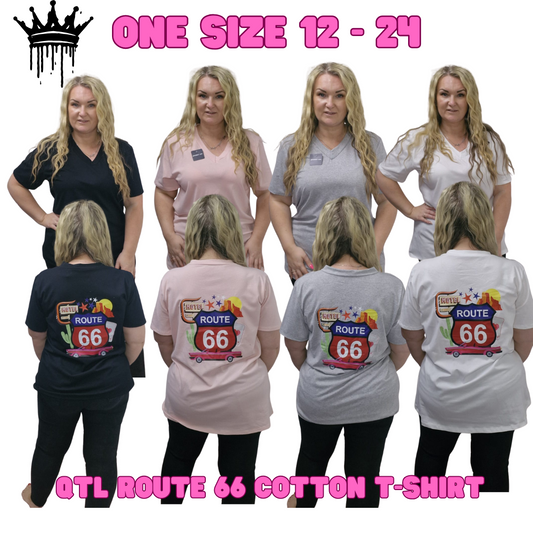 QTL Route 66 T-Shirt Sized 12-24