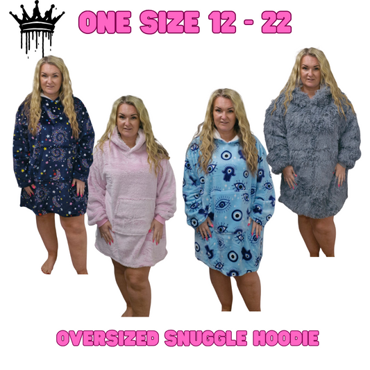 QTL - Oversized Snuggle Hoodie - Short (One Size UK 12-22)