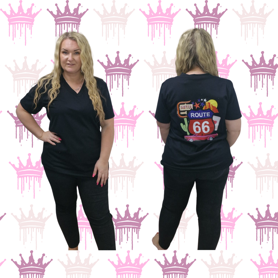 QTL Route 66 T-Shirt Sized 12-24