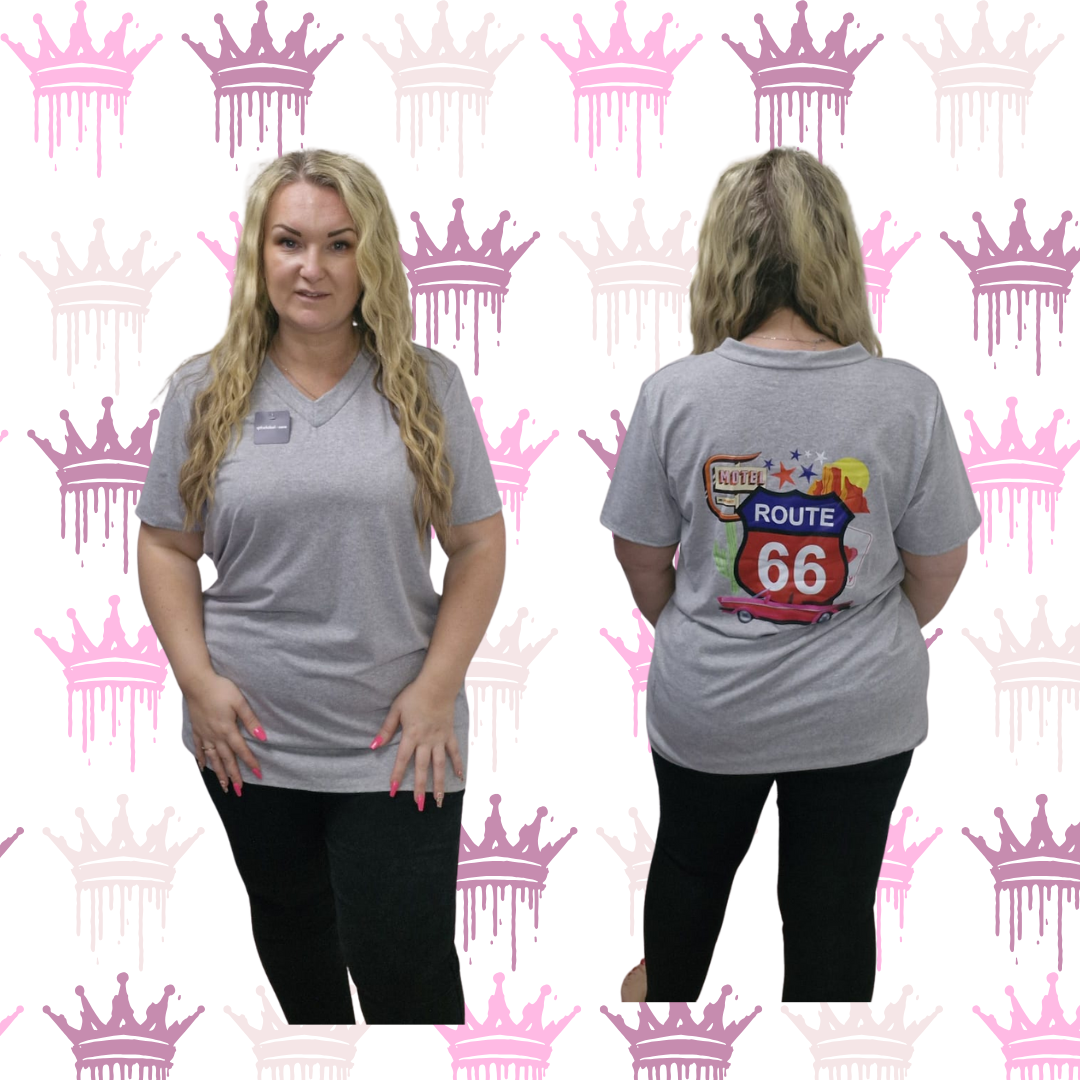 QTL Route 66 T-Shirt Sized 12-24