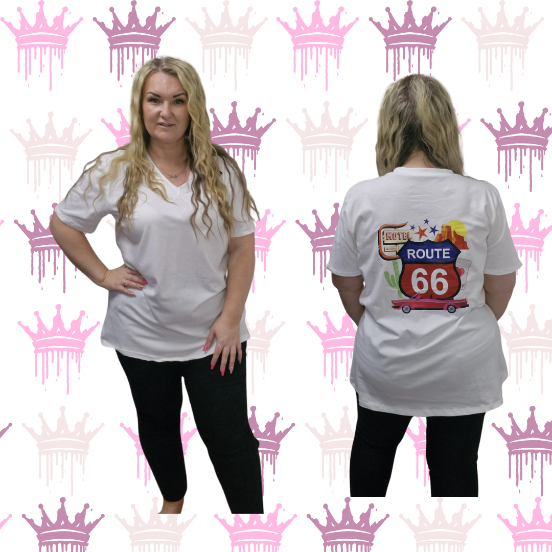 QTL Route 66 T-Shirt Sized 12-24