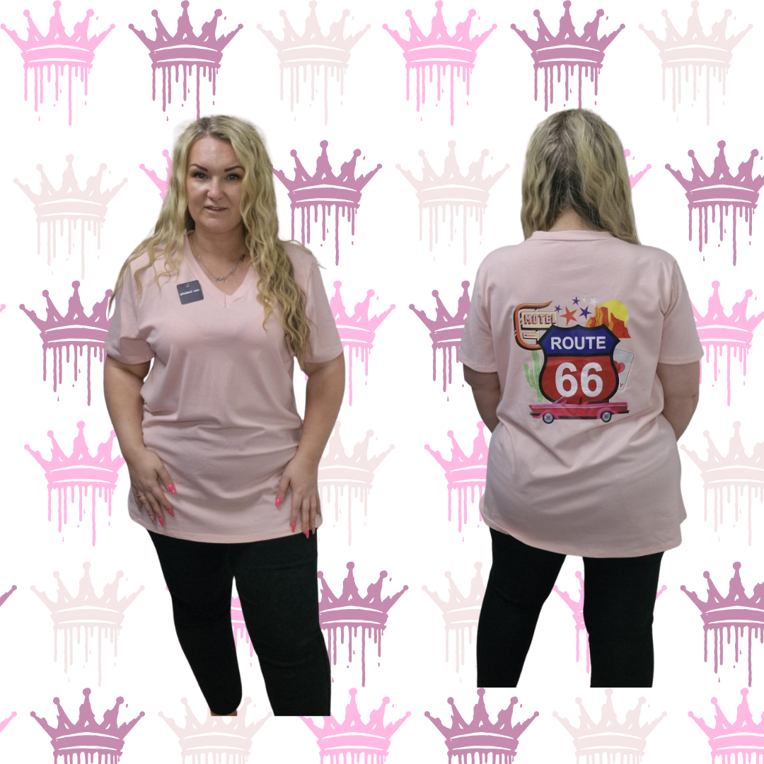 QTL Route 66 T-Shirt Sized 12-24