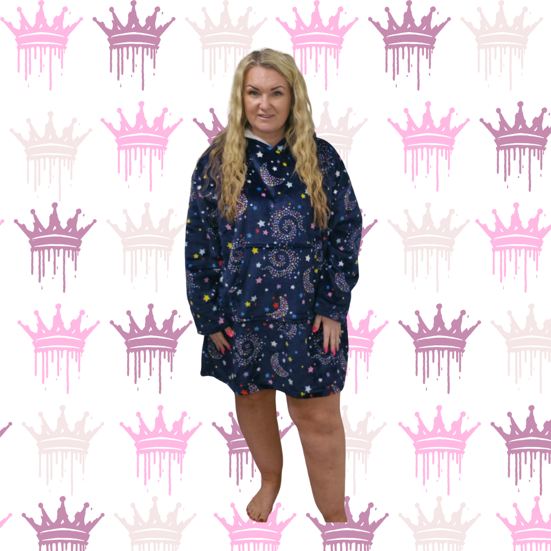 QTL - Oversized Snuggle Hoodie - Short (One Size UK 12-22)