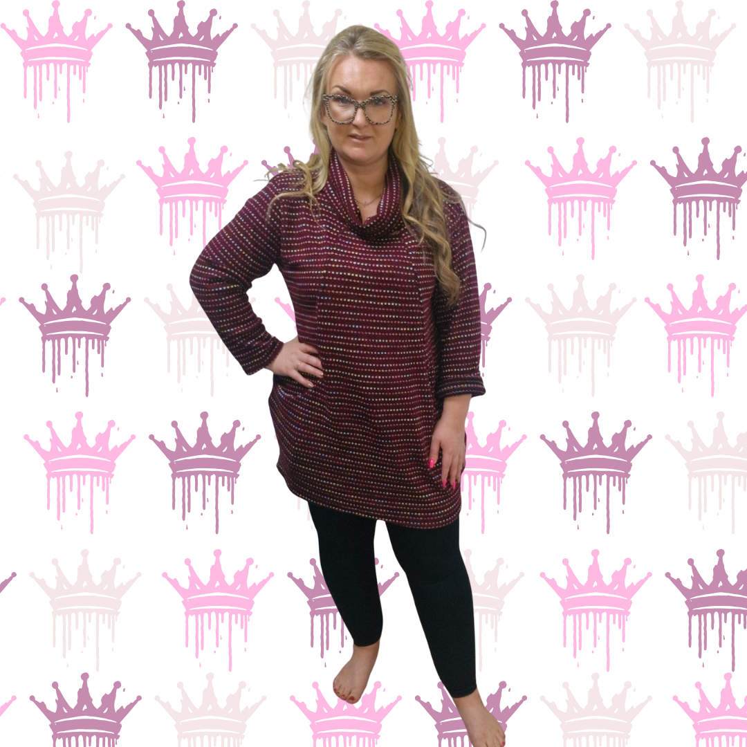 QTL - Speckle Stitch Jumper Dress (One Size 12-24)