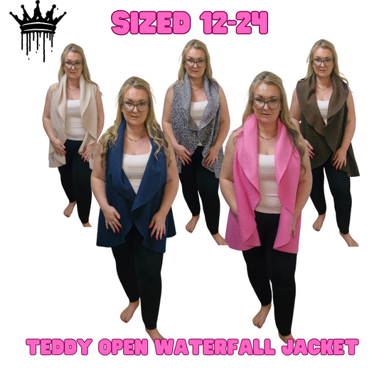 QTL - Teddy Open Waterfall Jacket (One Size 12-24)