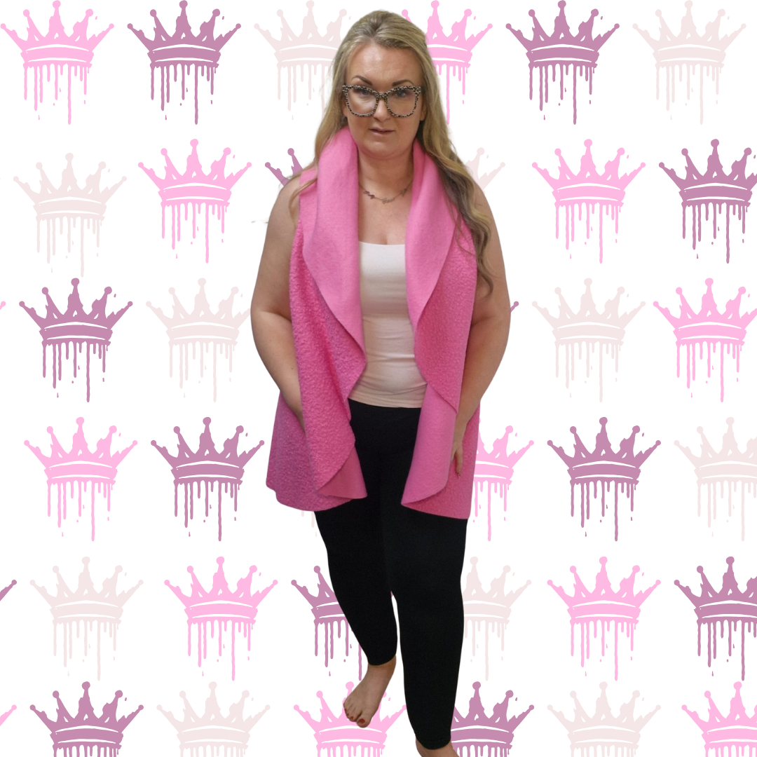 QTL - Teddy Open Waterfall Jacket (One Size 12-24)