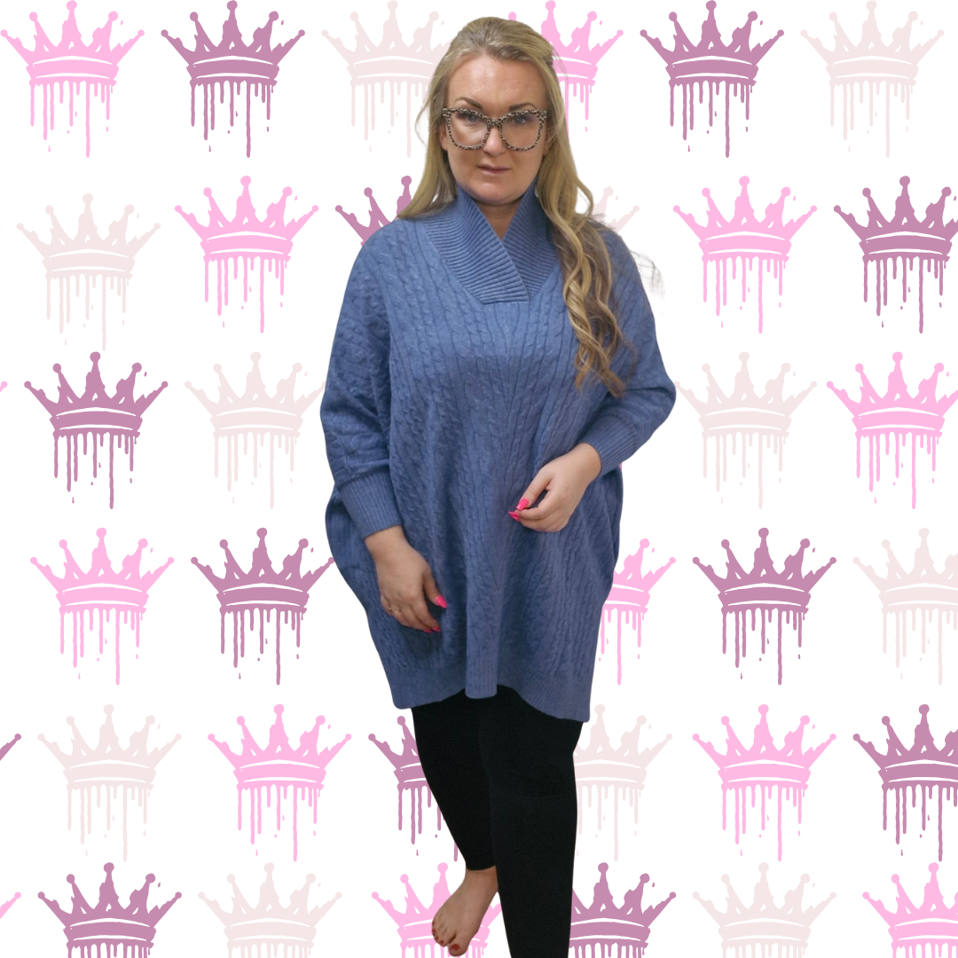 QTL - Cable Knit Jumper (One Size 14-24)