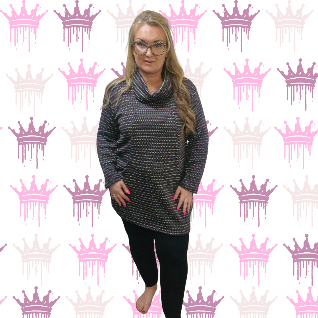 QTL - Speckle Stitch Jumper Dress (One Size 12-24)