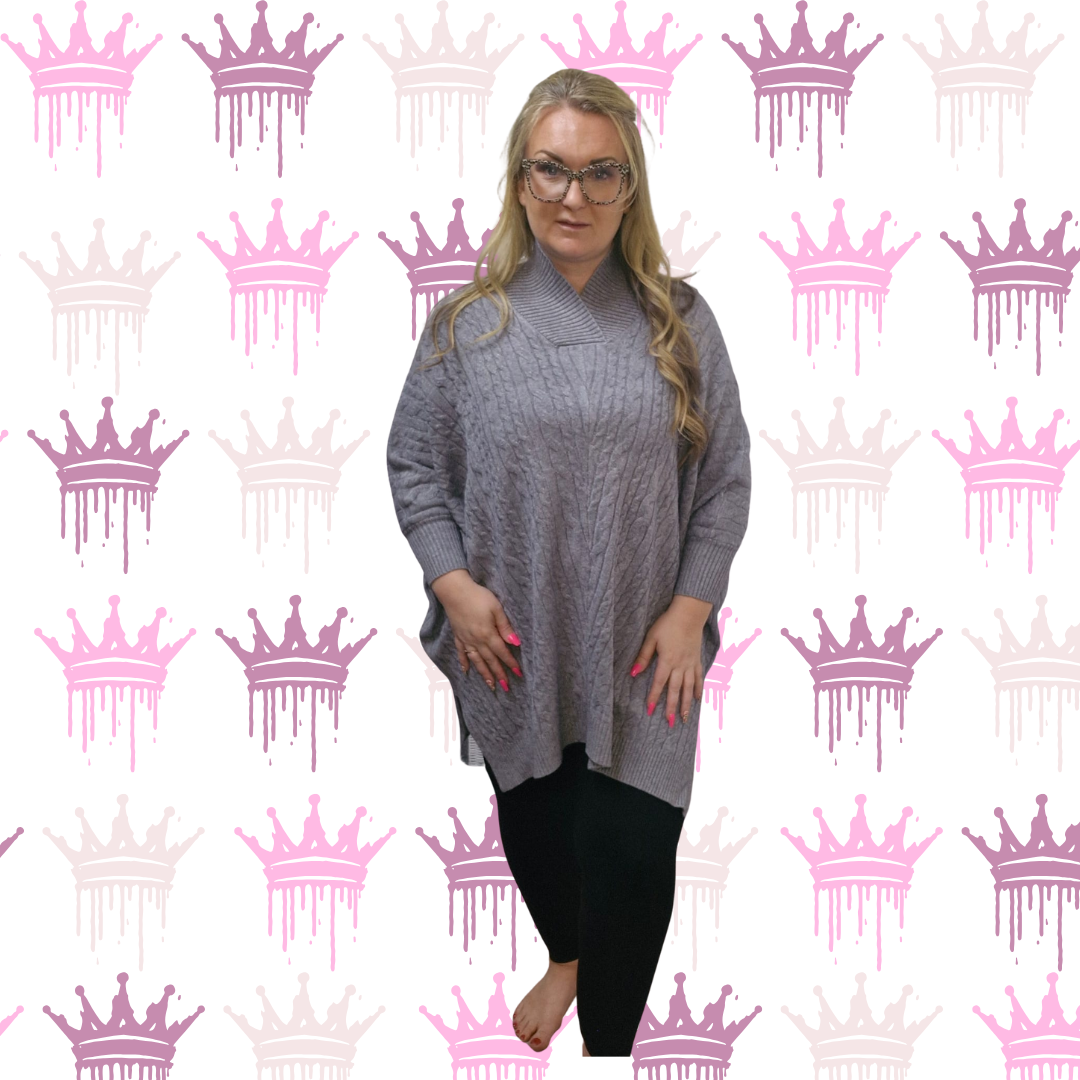 QTL - Cable Knit Jumper (One Size 14-24)