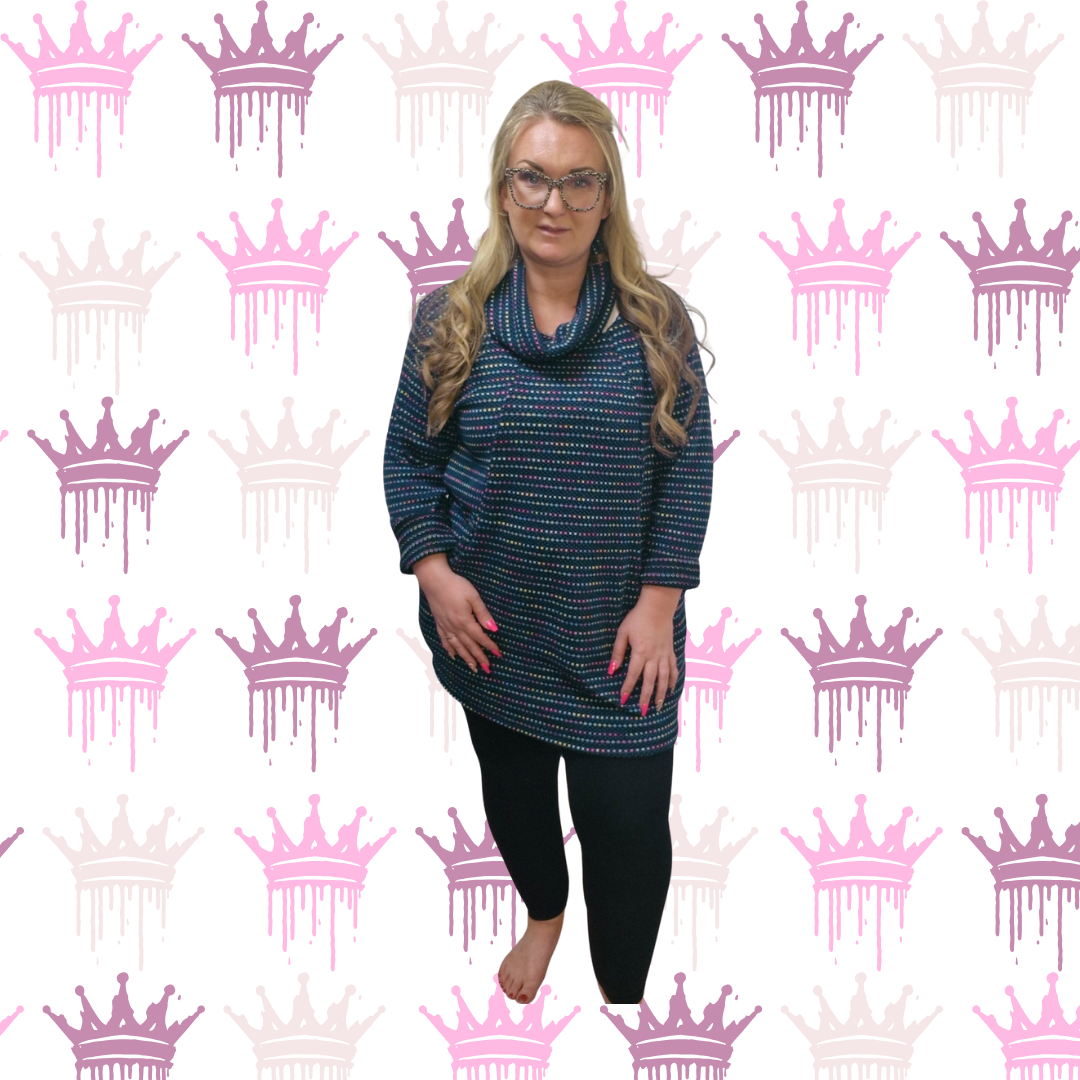 QTL - Speckle Stitch Jumper Dress (One Size 12-24)
