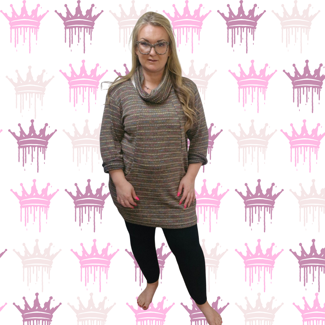 QTL - Speckle Stitch Jumper Dress (One Size 12-24)