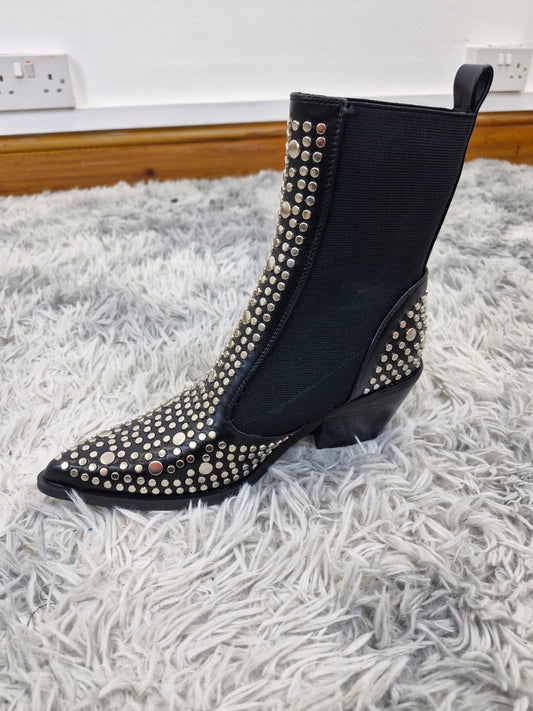 Studded Cowboy Boots