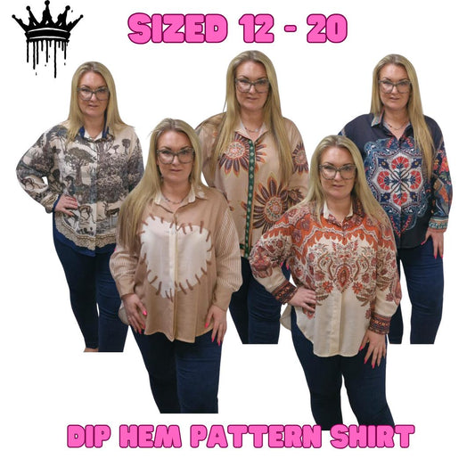QTL - Dip Hem Pattern Shirt (One Size 12-20)
