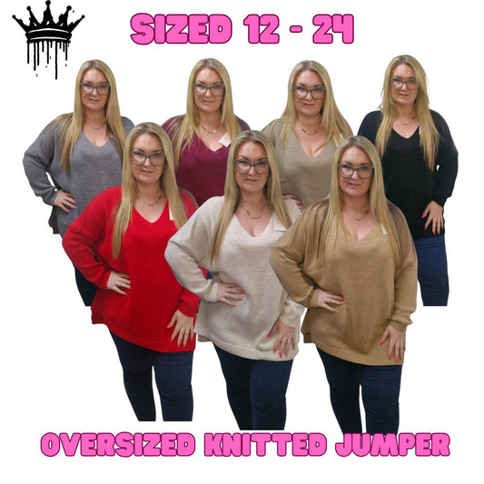 QTL - Oversized Knitted Jumper (One Size UK 12-24)