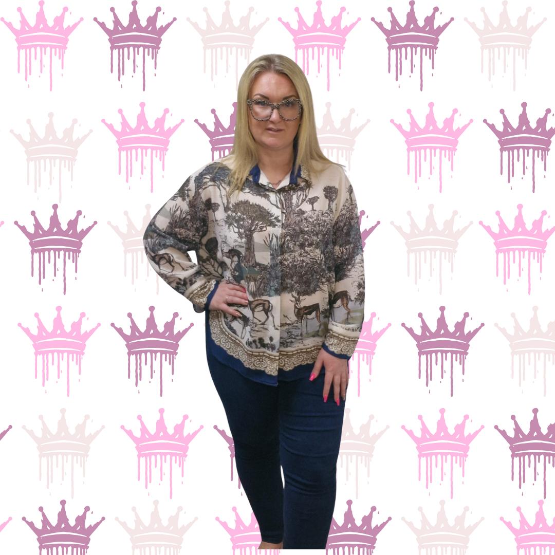QTL - Dip Hem Pattern Shirt (One Size 12-20)